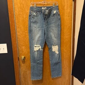 Madewell tall curvy perfect vintage jeans denman wash ripped edition 26 tall